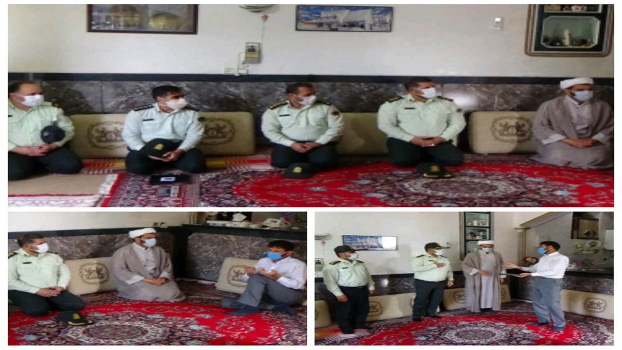 دیدار با خانواده شهدا پشتوانه معنوی پلیس