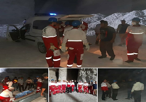 ریزش معدن در منطقه طزره
