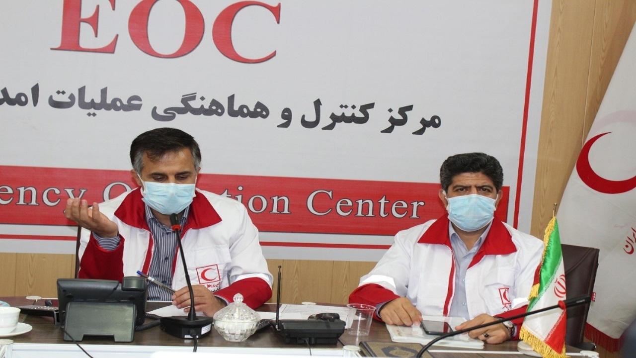 برگزاری مانور ساعت صفر زلزله در هلال احمر استان زنجان