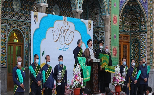سفر خادمان حرم امام رضا(ع) به قم+تصاویر