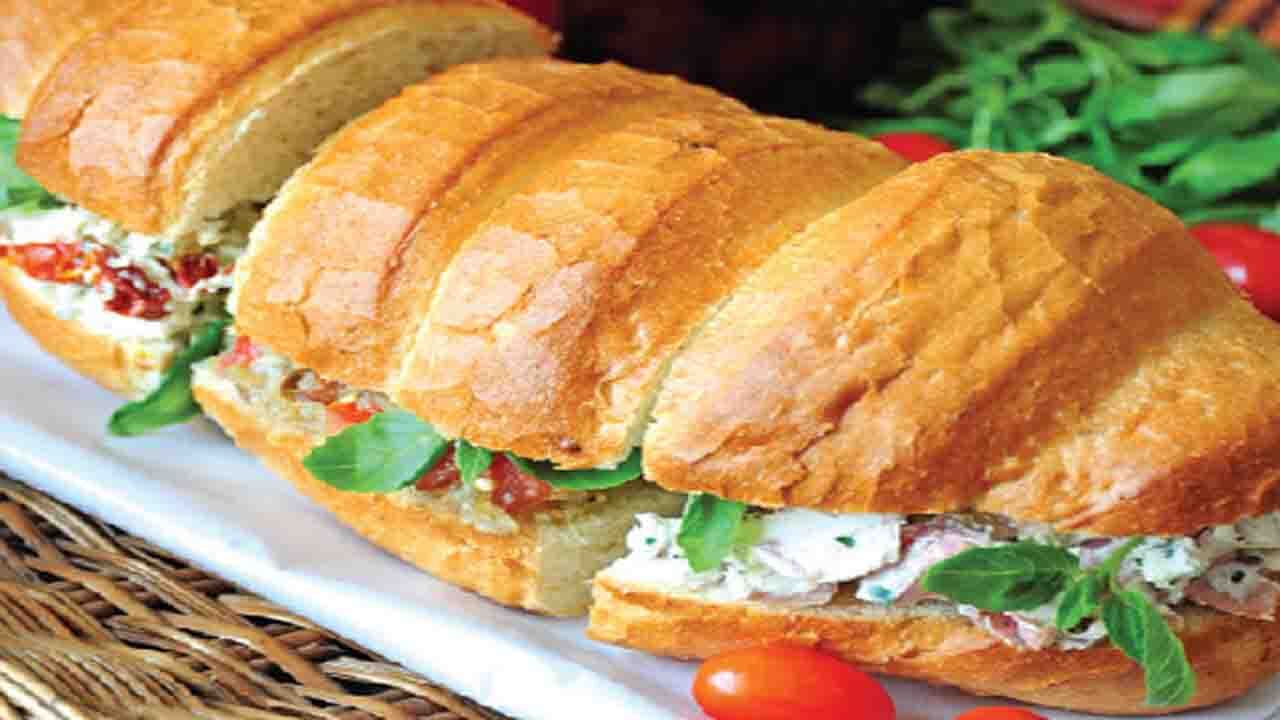 ساندویچ بادمجان و پنیر با ژامبون + طرز تهیه