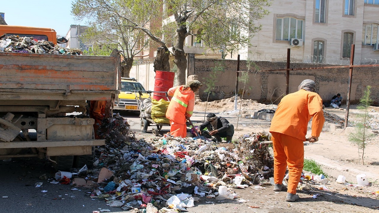 جمع‌آوری ۳۸۰ تن زباله در سنندج