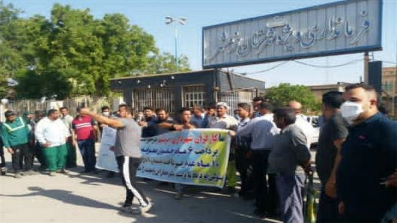 کارگران شهرداری خرمشهر تجمع کردند/ پرداخت حقوق کارگران به زودی
