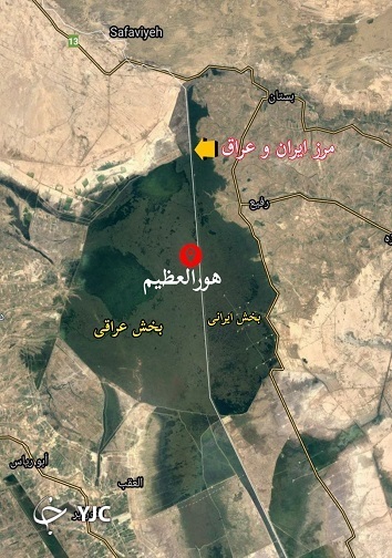 تصویر هوایی از تالاب هورالعظیم