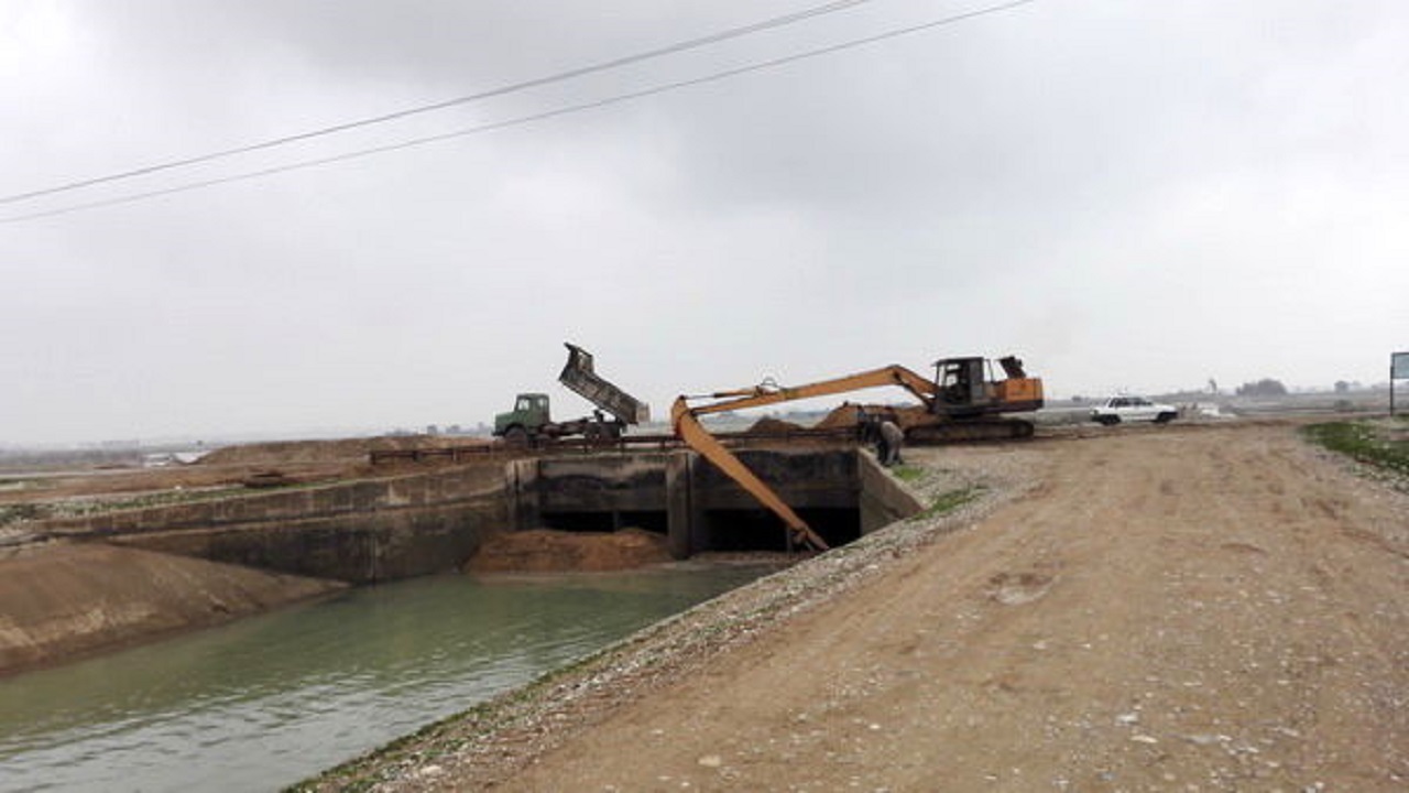 سیفون بالارود در غرب شبکه آبیاری دز ترمیم شد