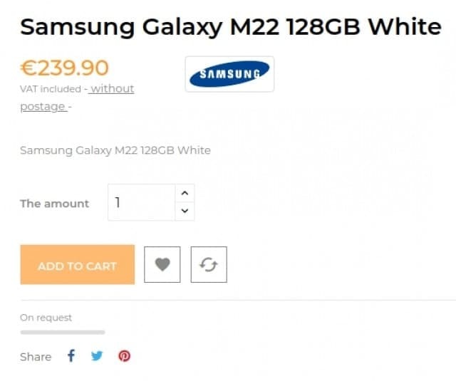 مشخصات احتمالی و قیمت گوشی Galaxy M۲۲ مشخصات احتمالی و قیمت گوشی Galaxy M۲۲