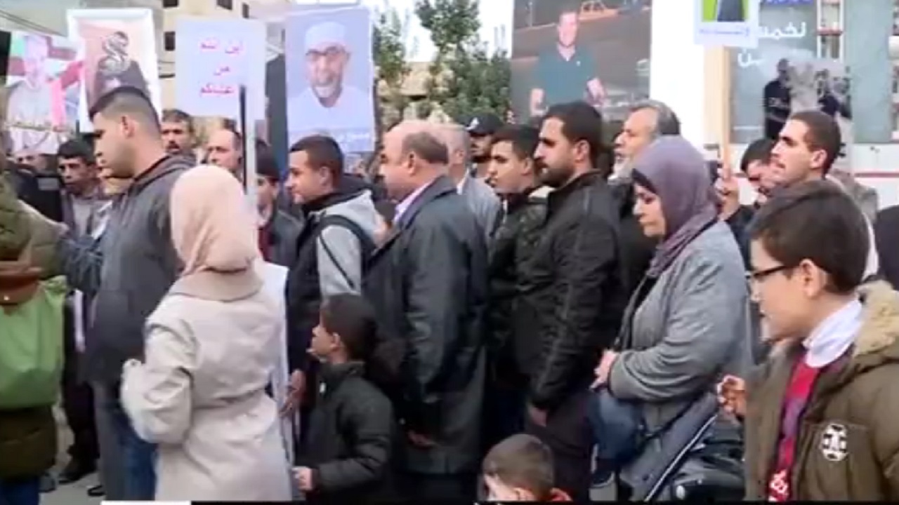 تجمع اردنی‌ها در اعتراض به ادامه بازداشت فرزندانشان در عربستان