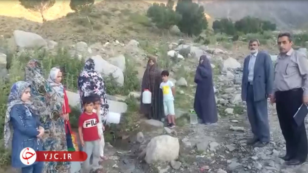 کمبود آب در  روستای الله حق سراب