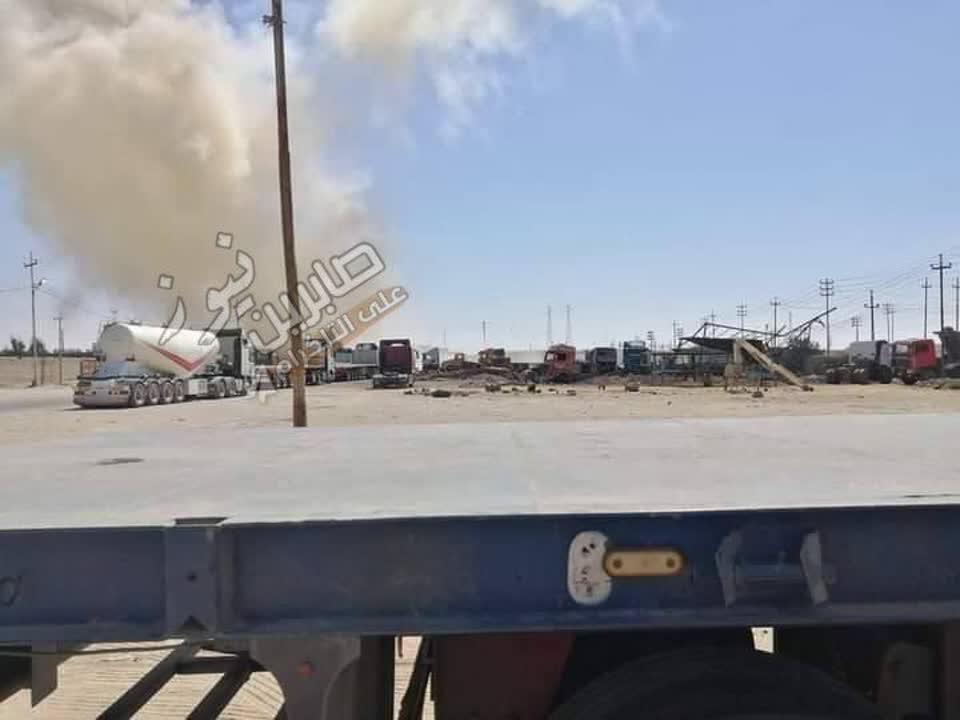 هدف قرار گرفتن پایگاه آمریکایی عین&zwnj;الاسد+ عکس
