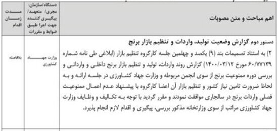 ممنوعیت فصلی واردات برنج برای امسال لغو شد