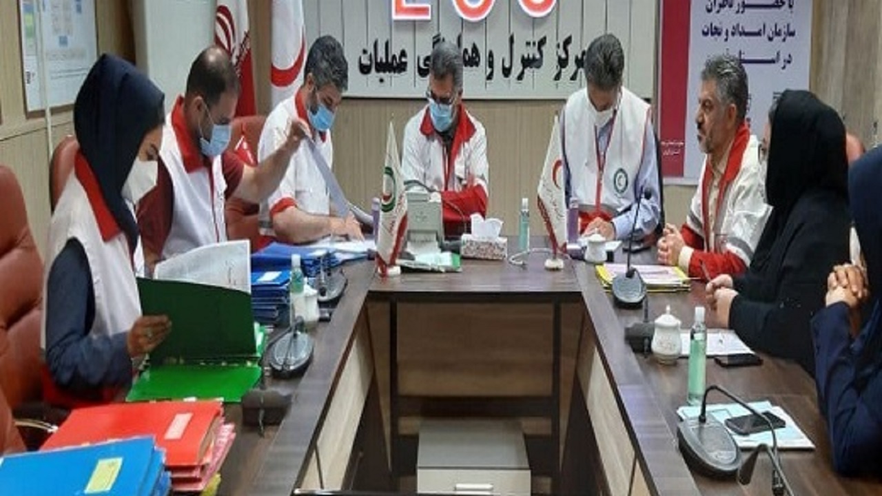 ارتقای درجه نجاتگران هلال احمر قزوین