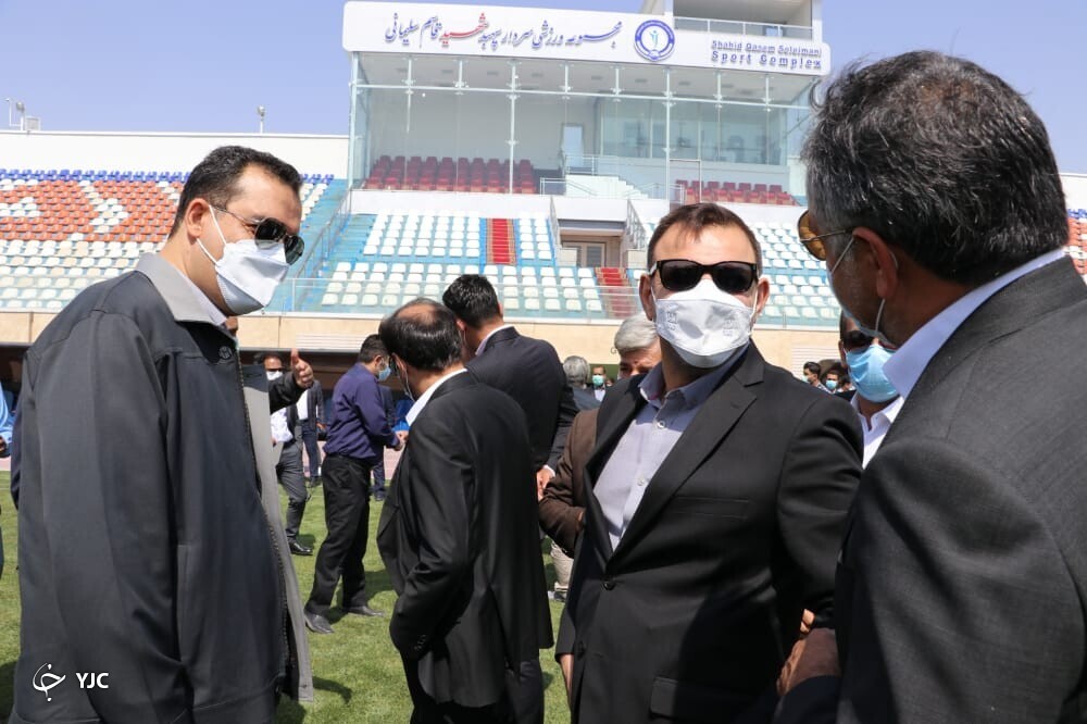 بازدید عزیزی&zwnj;خادم از مجموعه ورزشی سردار سلیمانیِ سیرجان