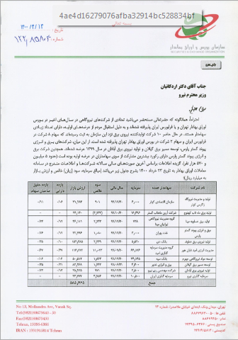 راهکار رئیس سازمان بورس برای حل مشکل نیروگاه ها و قطعی برق!