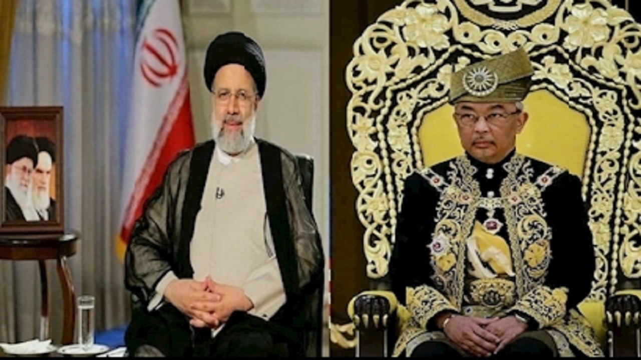 تبریک پادشاه مالزی به ابراهیم رئیسی برای پیروزی در انتخابات