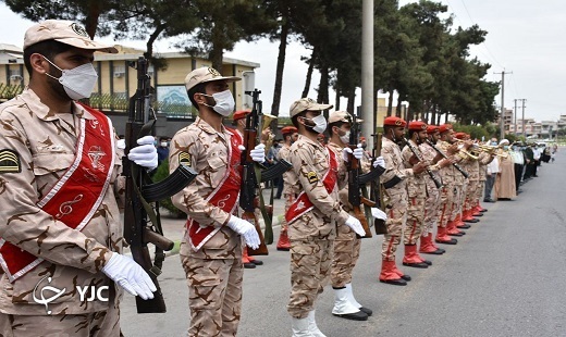 مراسم استقبال از پیکر ۲ شهید دفاع مقدس در گلستان