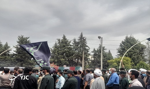 مراسم استقبال از پیکر ۲ شهید دفاع مقدس در گلستان + تصاویر