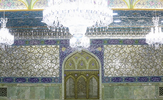 تکمیل پنجره فولاد شبستان حضرت زهرا (س)حرم بانوی کرامت +تصاویر