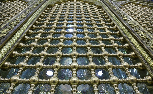 تکمیل پنجره فولاد شبستان حضرت زهرا (س)حرم بانوی کرامت +تصاویر