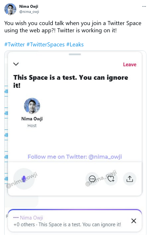 توئیتر قصد دارد قابلیت Spaces را به نسخه وب اضافه کند
