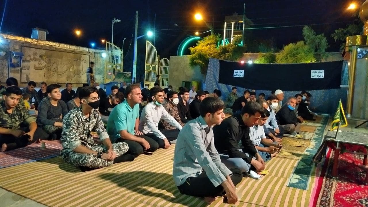 برگزاری مراسم عزاداری امام نهم شیعیان در دولت آباد + تصاویر
