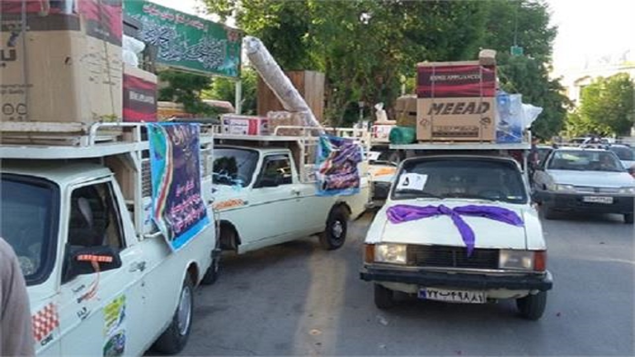 نوعروسان تحت پوشش کمیته امداد راهی خانه بخت شدند