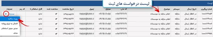 راهنمای اعلام سوابق به به موسسات و سازمان ها+ تصاویر