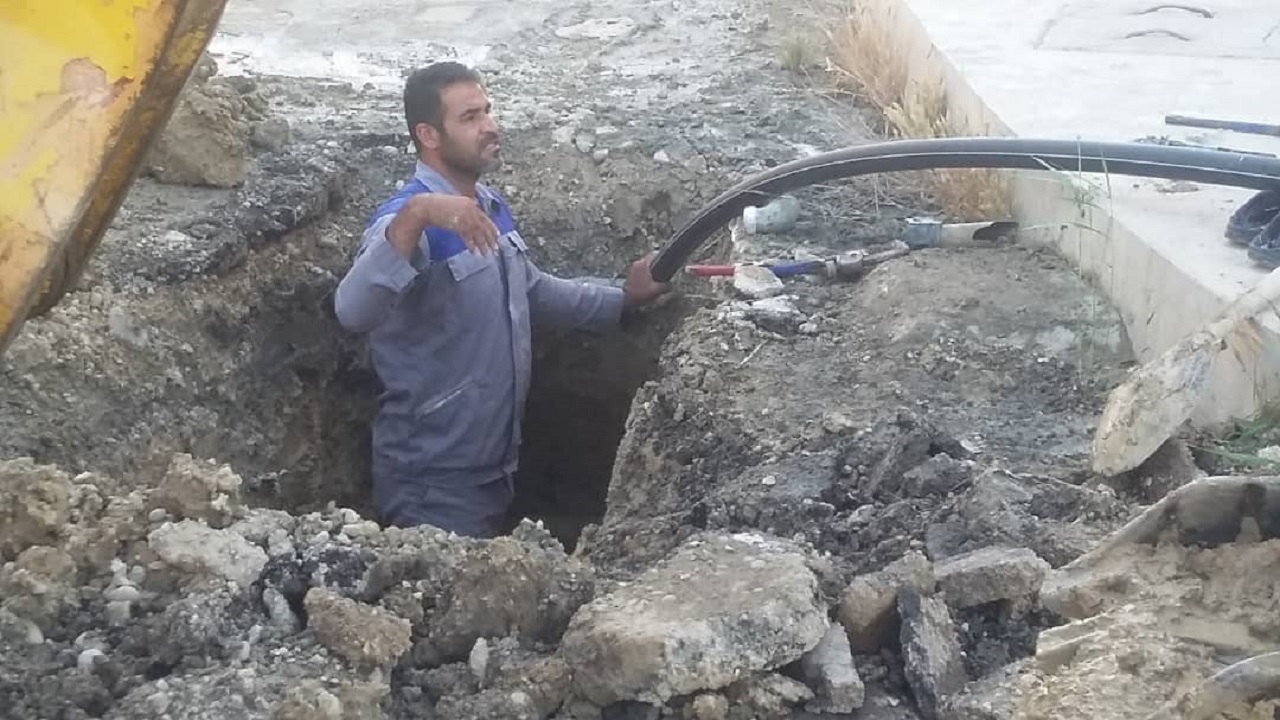 اصلاح و بازسازی ۶۰ متر از شبکه توزیع آب در شهر بندر امام خمینی (ره)
