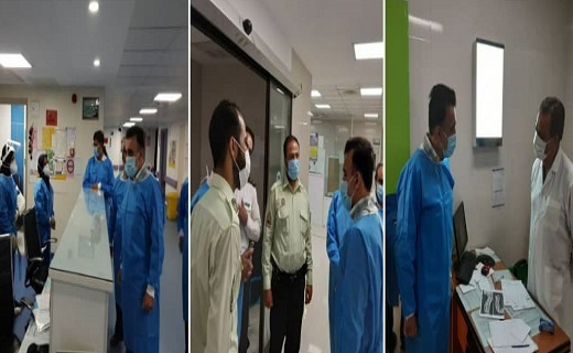 بازدید بامدادی رئیس دانشگاه علوم پزشکی قم از یک مرکز کرونا