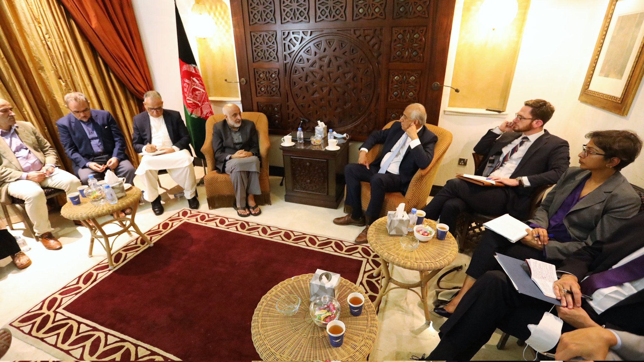 خلیلزاد با هیات مذاکره کننده دولت در قطر دیدار کرد