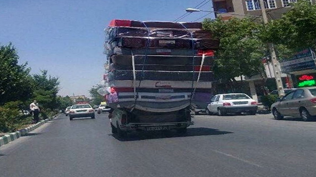میزان بار خودرو‌های باری در قزوین کنترل می‌شود