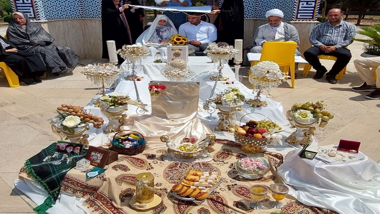 پیمان زناشویی با عطر و بوی شهدا