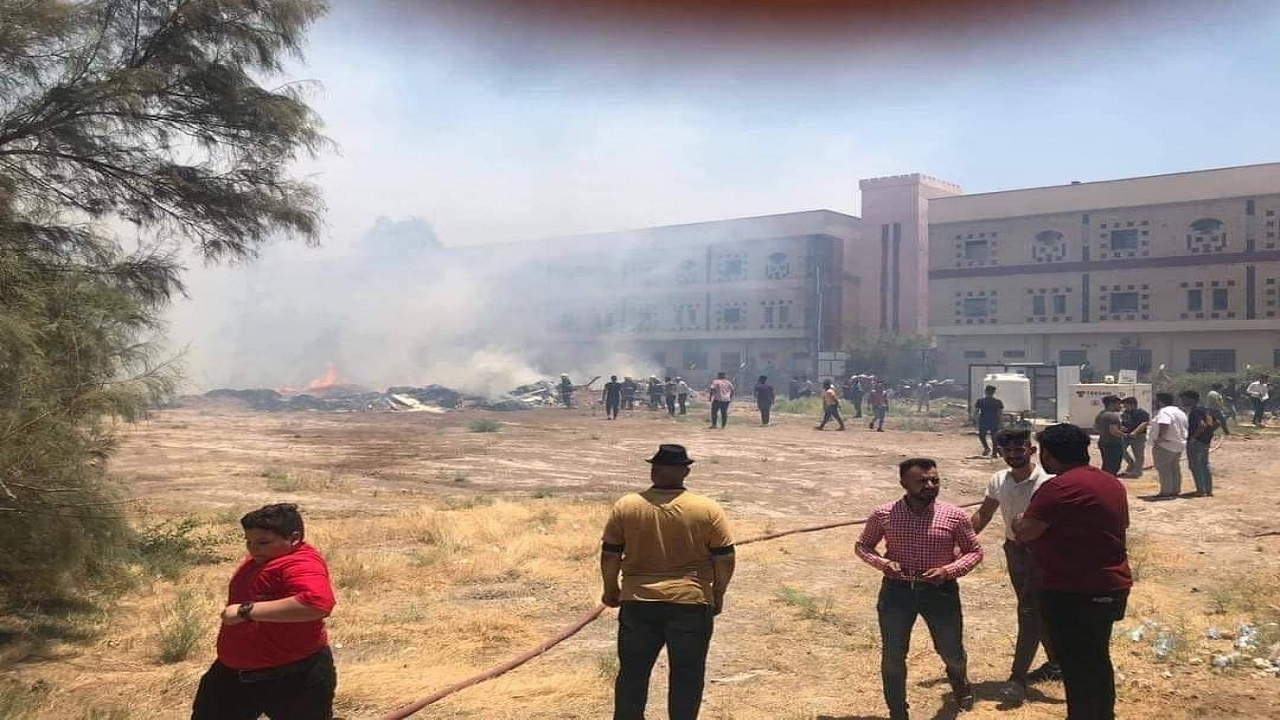 سریال آتش سوزی‌های عراق به دانشگاه واسط رسید