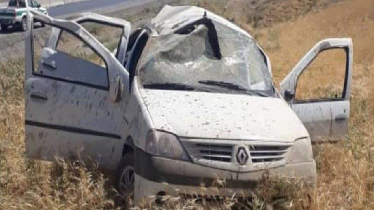 واژگونی یک دستگاه ال ۹۰ در محور گردنه اسدآباد