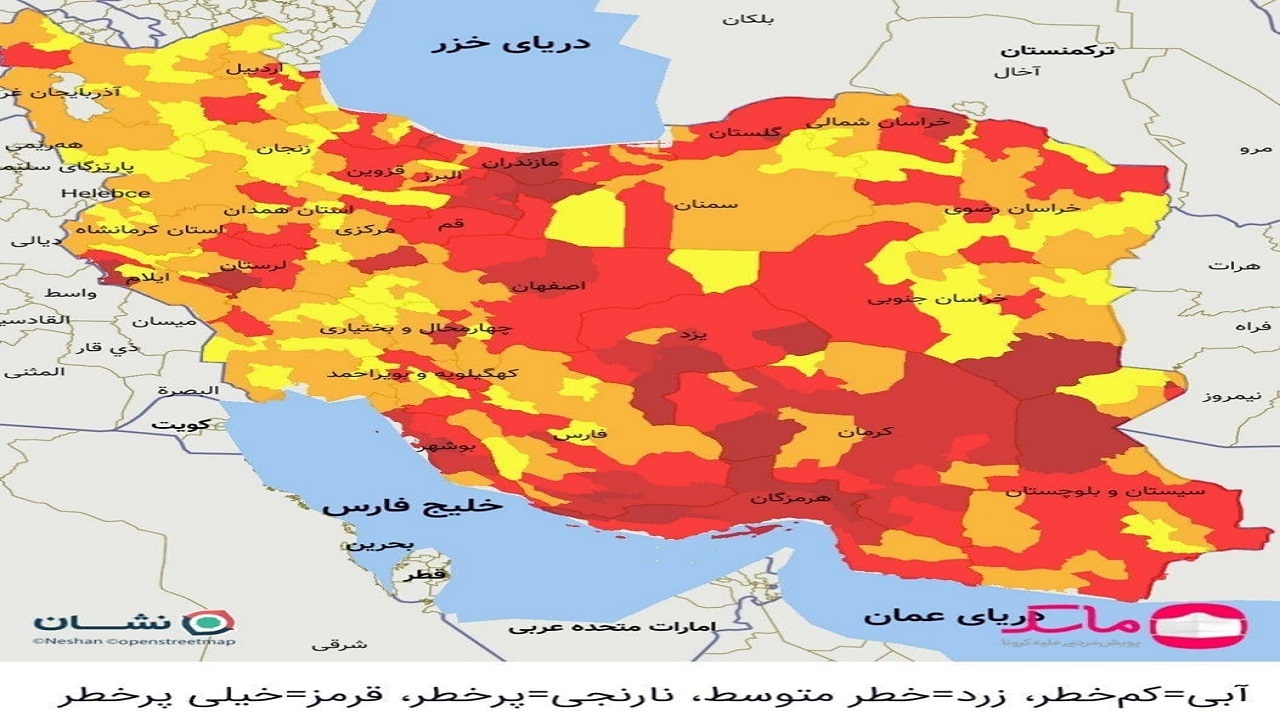 سمنان در وضعیت قرمز کرونایی قرار گرفت