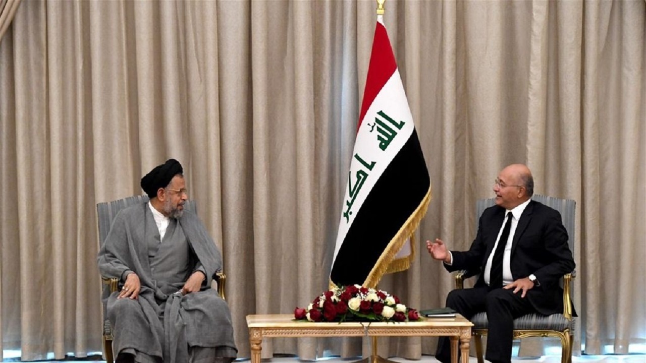 وزیر اطلاعات ایران با رئیس‌جمهور عراق دیدار کرد