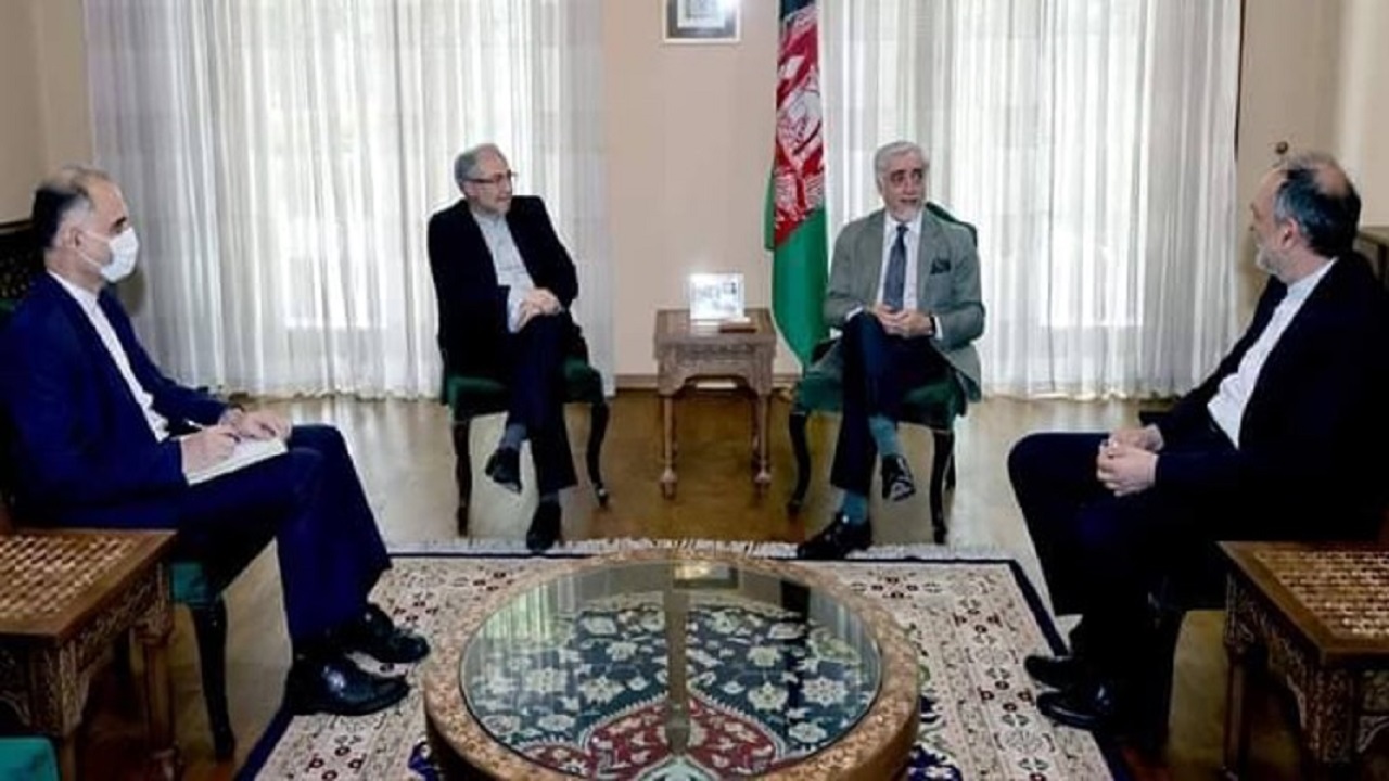 قدردانی عبدالله از تلاش‌های ایران برای برقراری صلح در افغانستان/ موسوی: ایران طرفدار حل بحران افغانستان از مسیر گفت‌وگو است