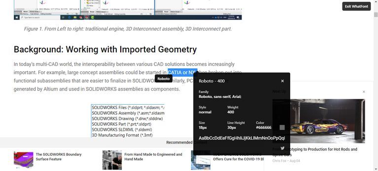 چگونه فونت صفحه وب را با ابزار Inspect Element و افزونه مرورگر تشخیص دهیم؟