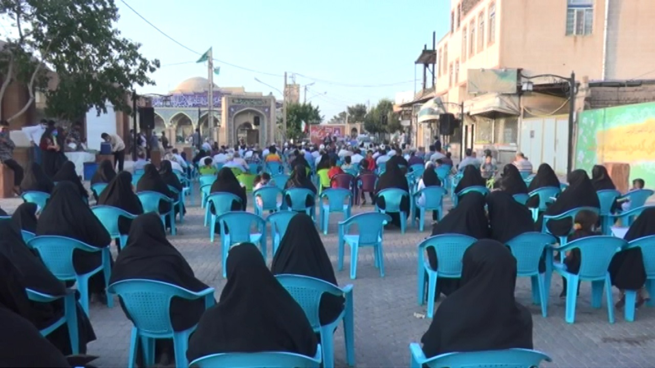 یادواره شهید کریم صلاح و استقبال مردم زرندیه