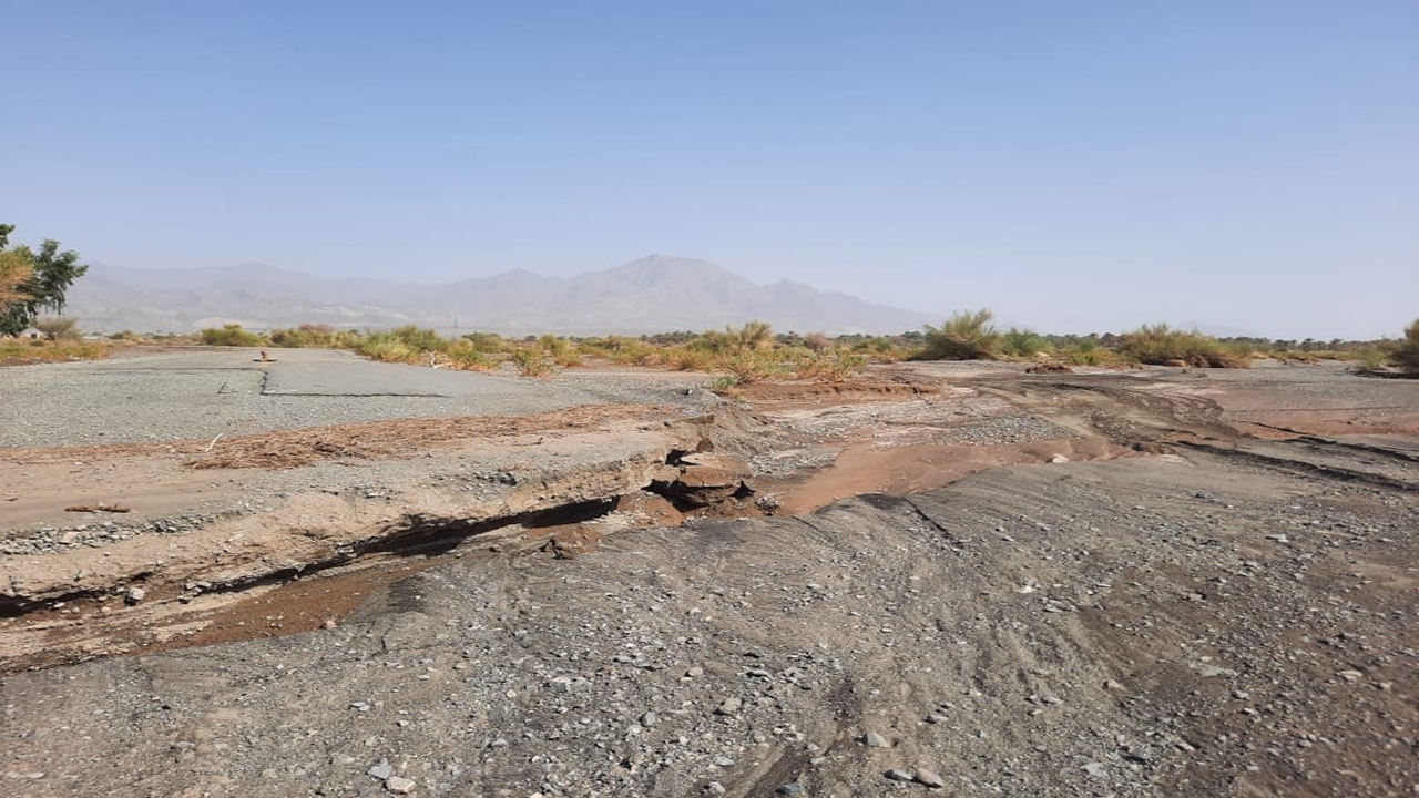 خسارت سیل به راه‌های روستایی جنوب کرمان