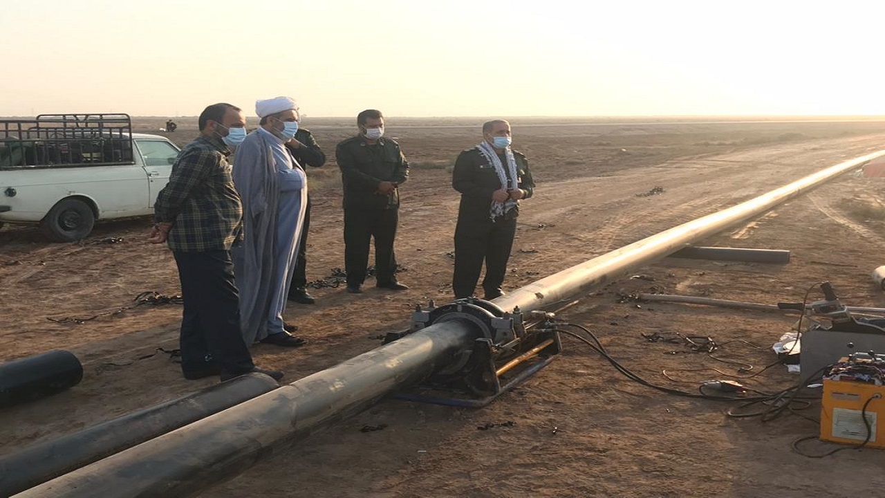 آبرسانی به هویزه با همت جهادگران خوزستانی