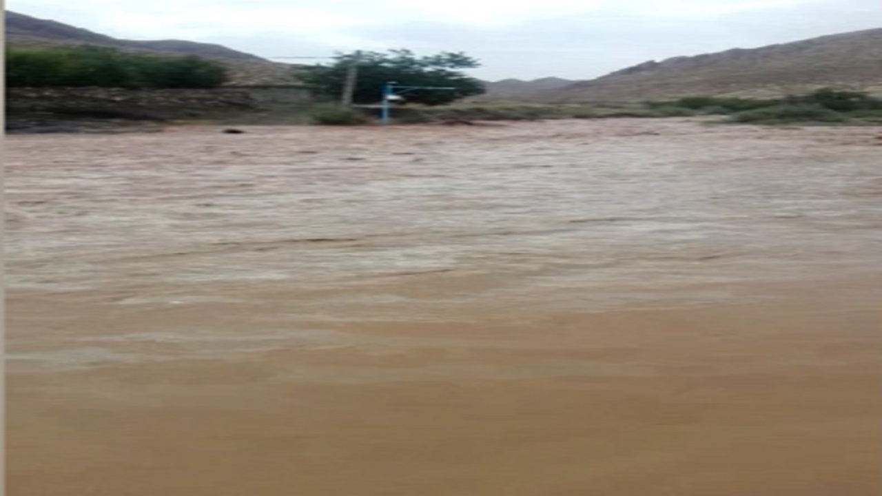 خروش رودخانه در روستای تزرج + فیلم