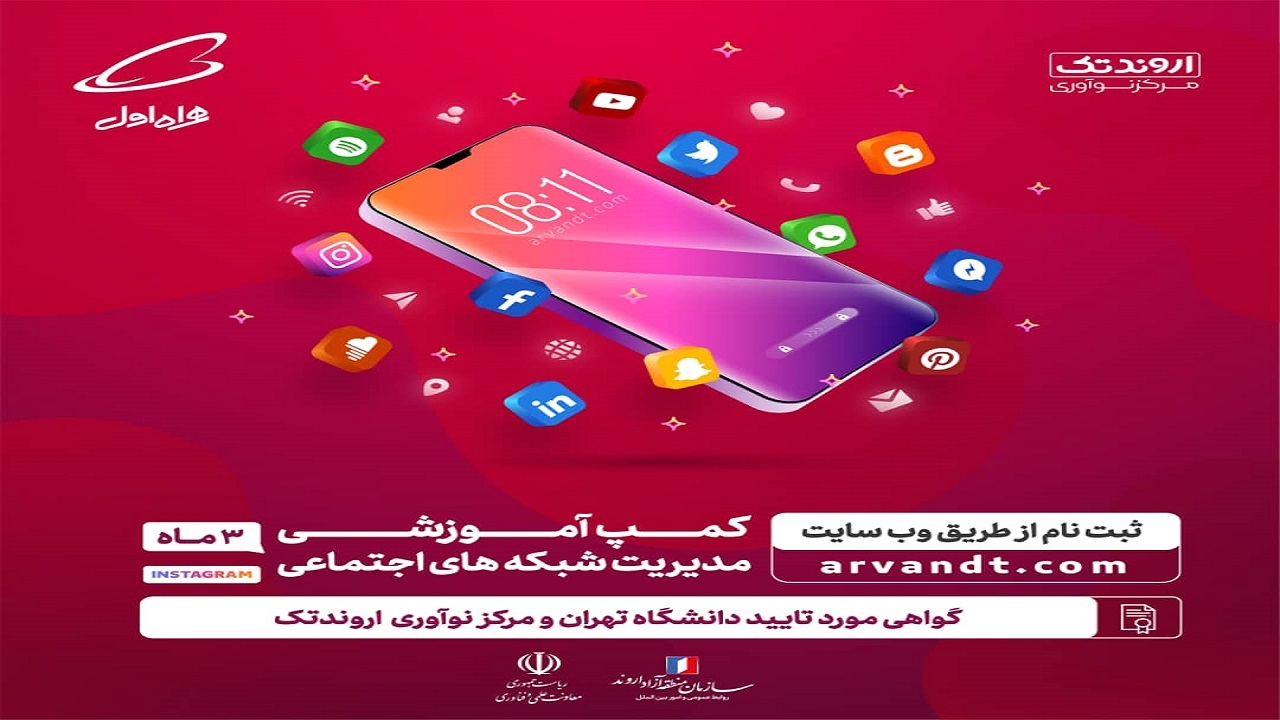 برگزاری مراسم افتتاحیه کمپ آموزشی مدیریت شبکه های اجتماعی در منطقه آزاد اروند
