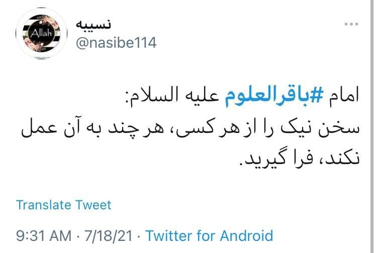 زائرت می&zwnj;شویم از دور با یک سلام / واکنش کاربران فضای مجازی به مناسبت شهادت امام باقر(ع)