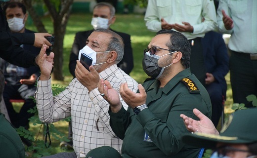 خاکسپاری پیکر مطهر شهید گمنام در صدا و سیمای کهگیلویه و بویراحمد