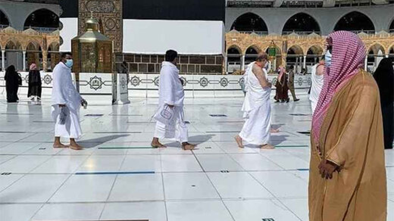 پیچیدن نوای «لبیک اللهم لبیک» در مسجدالحرام + فیلم