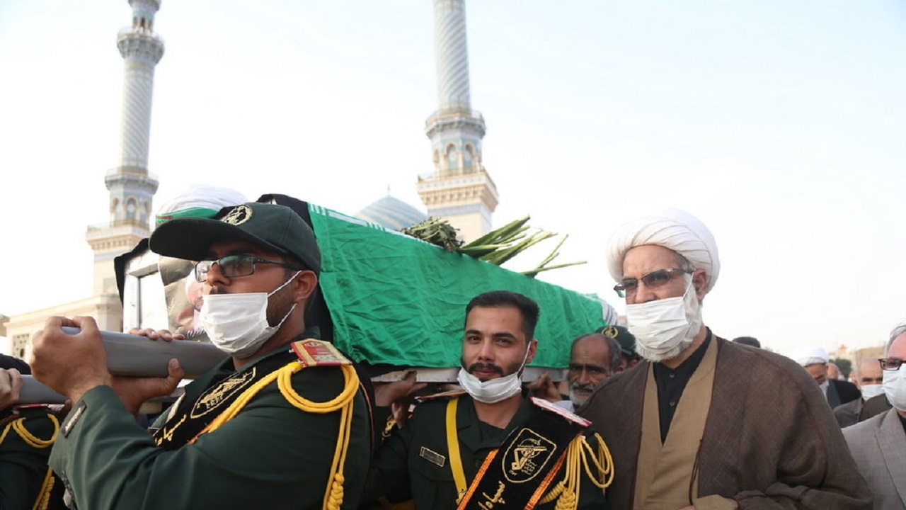 پیکر حجت الاسلام اقبالیان در قم خاکسپاری شد+تصاویر