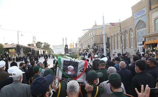 پیکر حجت الاسلام اقبالیان در قم خاکسپاری شد+تصاویر
