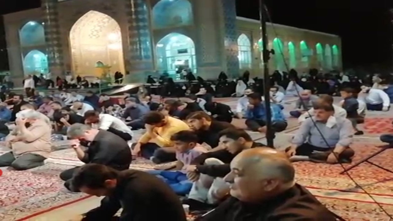برپایی مراسم سوگواری امام محمد باقر(ع) در کاشمر + فیلم