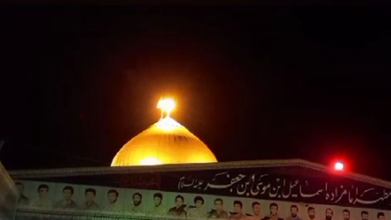 نمایی از آستان مقدس امامزاده اسماعیل(ع) در روستای طزره + فیلم