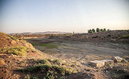 خشک شدن رودخانه رازآور در کرمانشاه